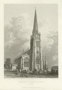 Saffron Walden Church, Essex autorstwa William Henry Bartlett