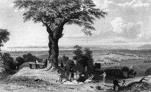 Scena z Laindon Hill, niedaleko Horndon, Essex, rytowana przez Henry