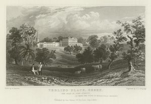 Terling Place, Essex, siedziba generała Strutta autorstwa William Henry Bartlett