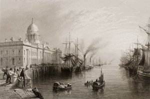 The Custom House, Dublin, z „Scenery and Antiquities of Ireland” George
