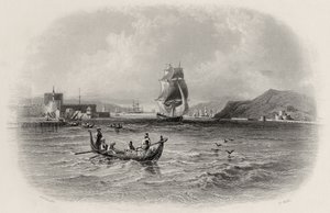 Dardanele, Turcja, grawerowane przez R. Willis autorstwa William Henry Bartlett
