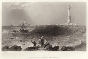 Latarnia morska, Aberdeen autorstwa William Henry Bartlett
