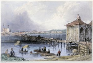 Widok na most nad rzeką Richelieu w St John