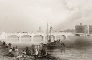 Wellesley Bridge, Limerick, Irlandia, z „Scenery and Antiquities of Ireland” George