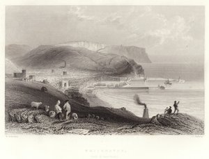 Whitehaven (z głową St Bees) autorstwa William Henry Bartlett