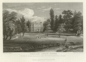Writtle Lodge, Essex, siedziba Vicesimusa Knoxa, Esquire autorstwa William Henry Bartlett