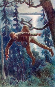 Zaczep zahaczył o spódnicę jego koszuli i zawisł w powietrzu autorstwa William Henry Charles Groome
