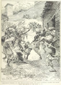 Atak na kopalnię w Chitral autorstwa William Henry Charles Groome