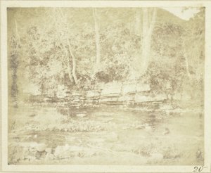 Górski strumyk płynący u stóp zamku Doune autorstwa William Henry Fox Talbot