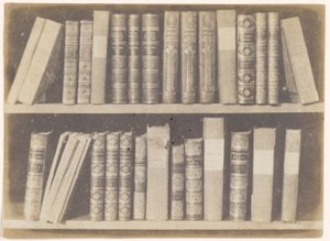Scena w Bibliotece, płyta VIII z Ołówka natury autorstwa William Henry Fox Talbot