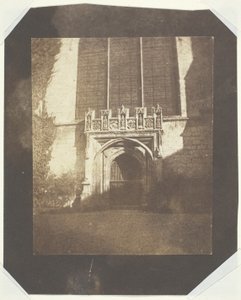 Starożytne drzwi, Magdalen College, Oxford autorstwa William Henry Fox Talbot