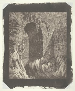 Kopia dużej włoskiej grafiki, pomniejszona w aparacie autorstwa William Henry Fox Talbot
