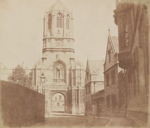 Brama Christchurch, przed wrześniem 1844 roku. autorstwa William Henry Fox Talbot