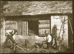 The Woodcutters, 1845 (odbitka na papierze solnym z negatywu kalotypii) autorstwa William Henry Fox Talbot