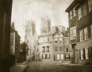 West Front, York Minster, od Lendall Street, 1845 autorstwa William Henry Fox Talbot