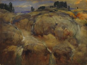 Opuszczone podłoże lodowca autorstwa William Henry Holmes