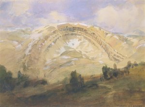 Złożone warstwy, wielki łuk geologiczny, Kolorado autorstwa William Henry Holmes