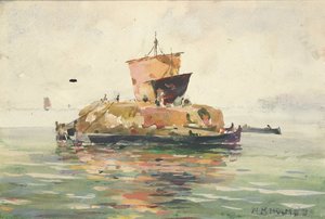 Weneckie łodzie towarowe, b.d.