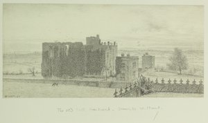 Hardwick Old Hall autorstwa William Henry Hunt