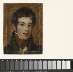 Portret malarza Jamesa Hollanda autorstwa William Henry Hunt