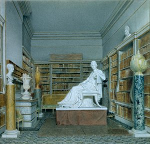 Stara Biblioteka, Chatsworth (akwarela na papierze) autorstwa William Henry Hunt