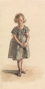 Młoda Dziewczyna Stoi Boso autorstwa William Henry Hunt