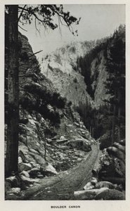 Kaniony Kolorado: Boulder Canon (zdjęcie czarno-białe)