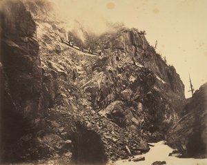 Kanion Rio las Animas, ok. 1930 r. 1882-1886. autorstwa William Henry Jackson