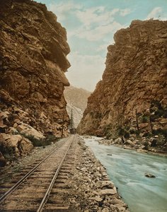Clear Creek Canyon, Kolorado, ok. 1899 (fotolitografia)