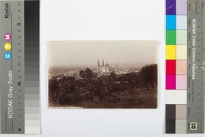 Lagos, widok ogólny przedstawiający katedrę, 1883-1884 (druk albumowy) autorstwa William Henry Jackson