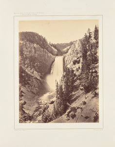 Dolne wodospady rzeki Yellowstone, widok z bliska autorstwa William Henry Jackson