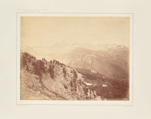 Panoramiczny widok na pasmo Téton autorstwa William Henry Jackson