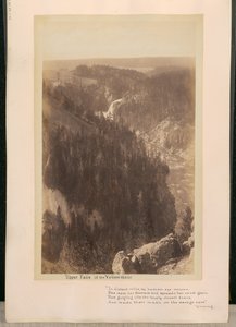 Górny wodospad Yellowstone autorstwa William Henry Jackson