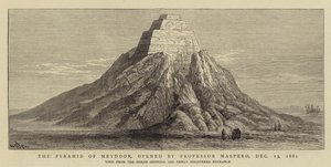 Piramida Meydoon, otwarta przez profesora Maspero, 13 grudnia 1881 r. autorstwa William Henry James Boot