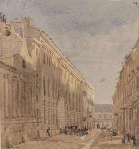 Początek Stajni Królów, Paryż, ok. 1828 (wc na papierze) autorstwa William Henry Lake Price