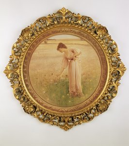 Kwiaty polne (mezzotinta) autorstwa William Henry Margetson
