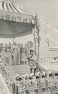 Królowa zostaje ogłoszona cesarzową Indii w Delhi autorstwa William Henry Margetson