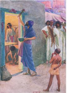 Pierwsza Pascha, z The Bible Picture Book wydanej przez Thomasa Nelsona, ok. 1950