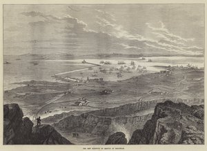 Nowy port schronienia w Holyhead autorstwa William Henry Pike