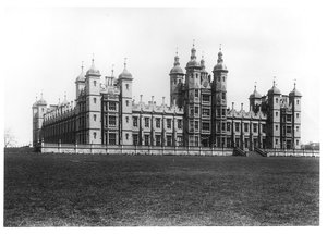 Szpital Donaldsonów, wybudowany w latach 1833-51 (fot. bw) autorstwa William Henry Playfair