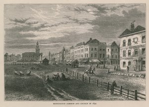 Kennington Common i Kościół w 1830 r.