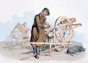 Szlifierka do noży, z „Kostium Wielkiej Brytanii”, wyd. William Miller, 1805 autorstwa William Henry Pyne