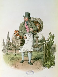 Piekarz z "Kostiumu Wielkiej Brytanii" (druk) autorstwa William Henry Pyne
