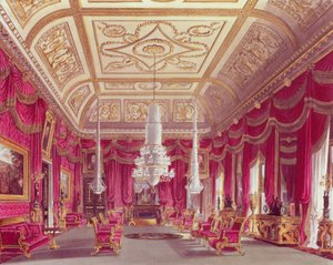 The Crimson Drawing Room, Carlton House z "Royal Residences" Pyne