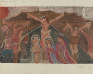 Stacja Drogi Krzyżowej nr 12: Jezus umiera na krzyżu, ok. godz. 1936.