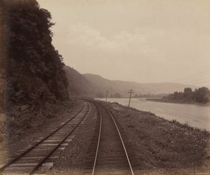 Hemlock Run Curve, niedaleko Towandy, ok. 1895 (zdjęcie) autorstwa William Herman Rau
