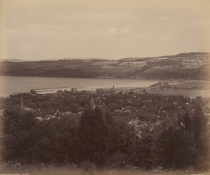 Seneca Lake i Watkins, ok. 1895 (zdjęcie) autorstwa William Herman Rau
