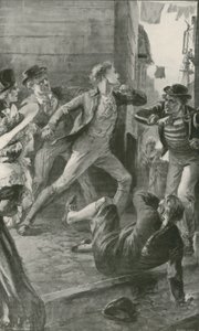 Ofiara Press-Gang stawia silny opór autorstwa William Heysham Overend