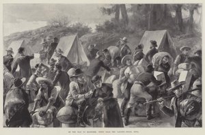 W drodze do Klondike, scena w pobliżu lądowiska, Dyea