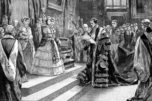 Prezentacja królowej, ok. 1850, 1900 autorstwa William Heysham Overend